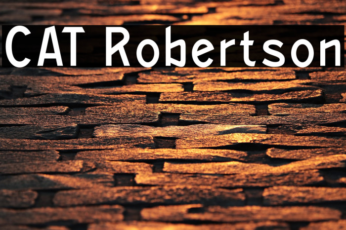 CAT Robertson Font examples