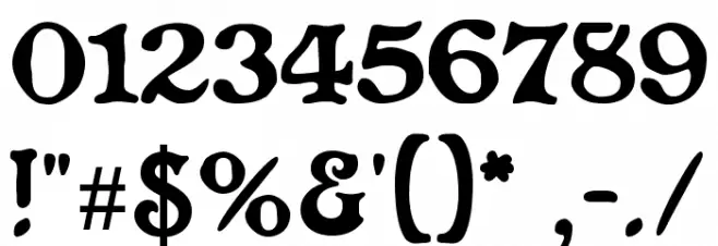 CATAltenglisch Font OTHER CHARS