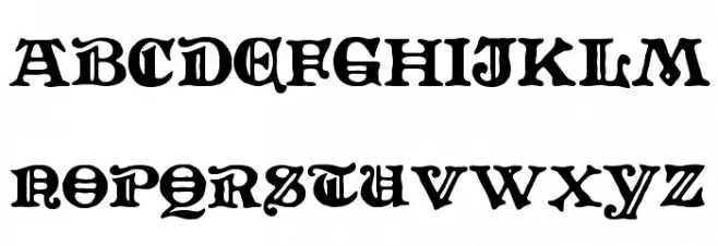 CATAltenglisch Schriftart Groß