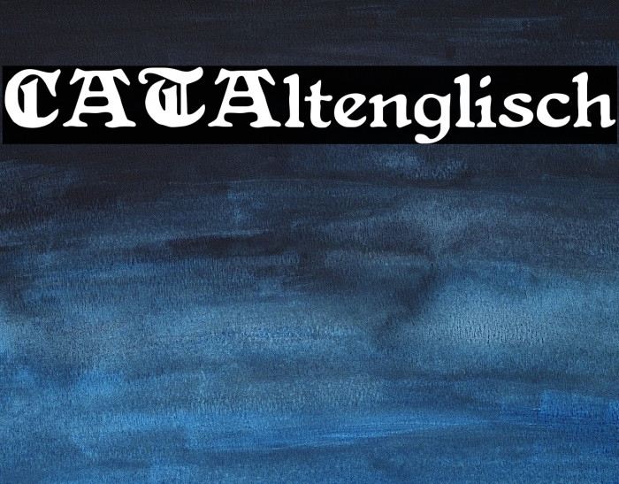 CATAltenglisch Example 1