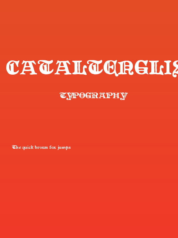 CATAltenglisch Poster