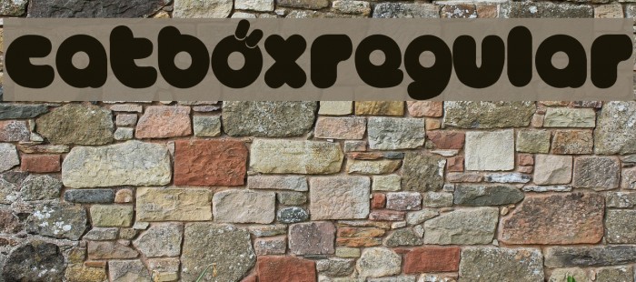 CATBÖXRegular Font examples