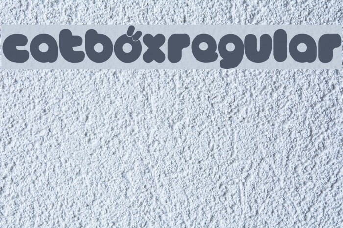 CATBÖXRegular Font examples
