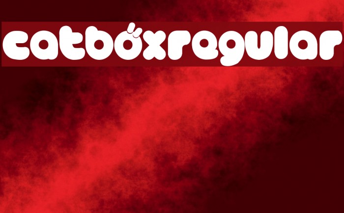 CATBÖXRegular Font examples