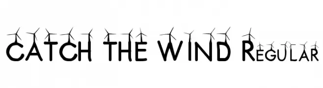 CATCH THE WIND Regular  フリーフォントのダウンロード