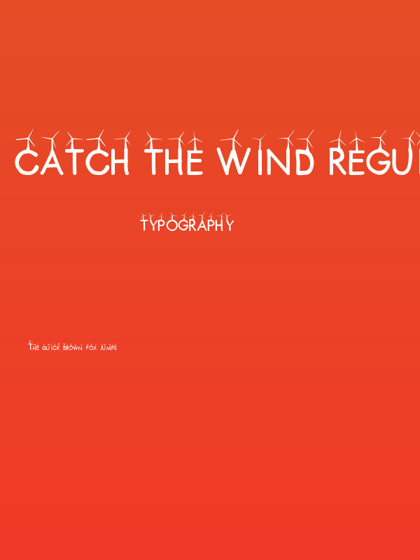 CATCH THE WIND Regular Poster