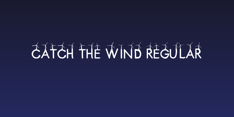 CATCH THE WIND Regular Social Header