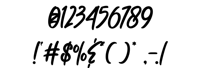 CATCHY THINGS Font OTHER CHARS