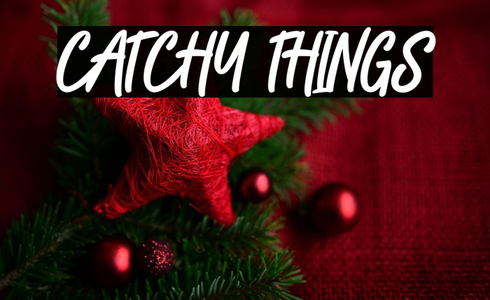 CATCHY THINGS Example 2