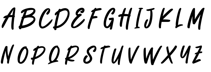 CATCHY THINGS Font LOWERCASE