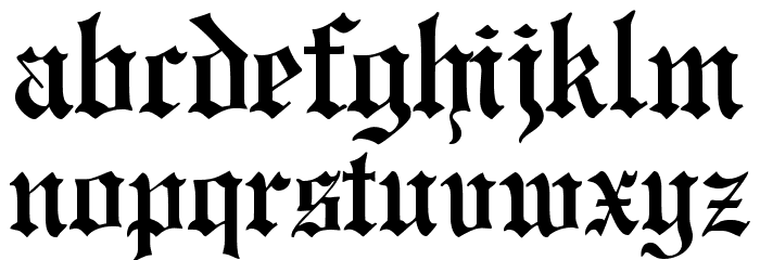 CATEngravers Font LOWERCASE
