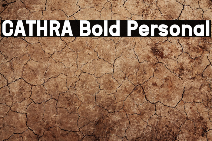 CATHRA Bold Personal Example 3