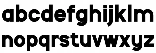 CATHRA Bold Personal Caratteri MINUSCOLO