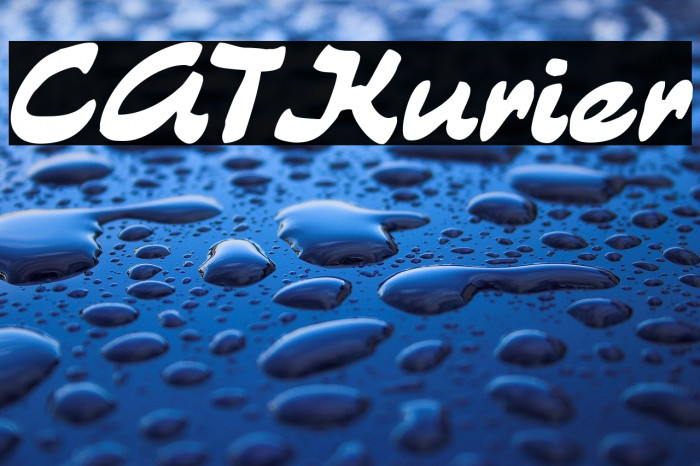 CATKurier Font examples