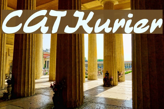 CATKurier Font examples