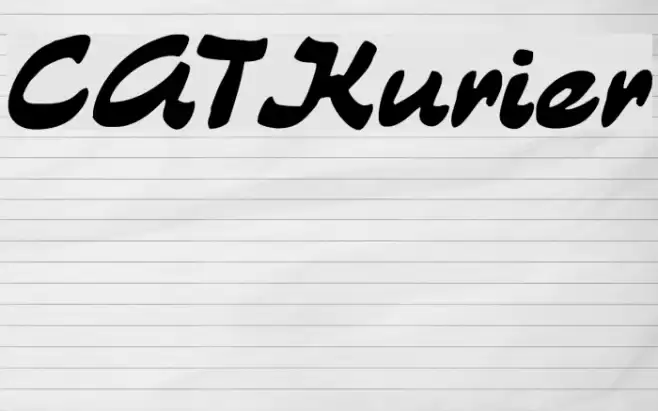 CATKurier Font examples