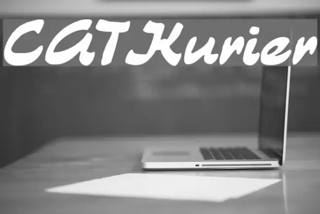 CATKurier Font examples
