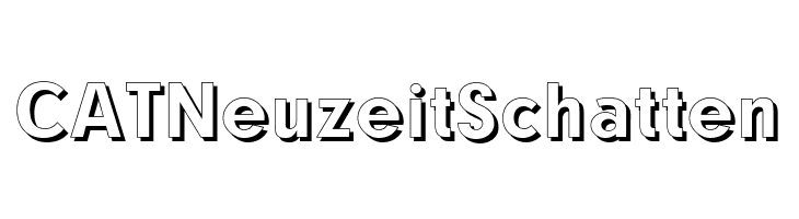 CATNeuzeitSchatten  नि: शुल्क फ़ॉन्ट्स डाउनलोड