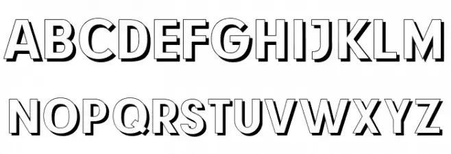 CATNeuzeitSchatten フォント 大文字