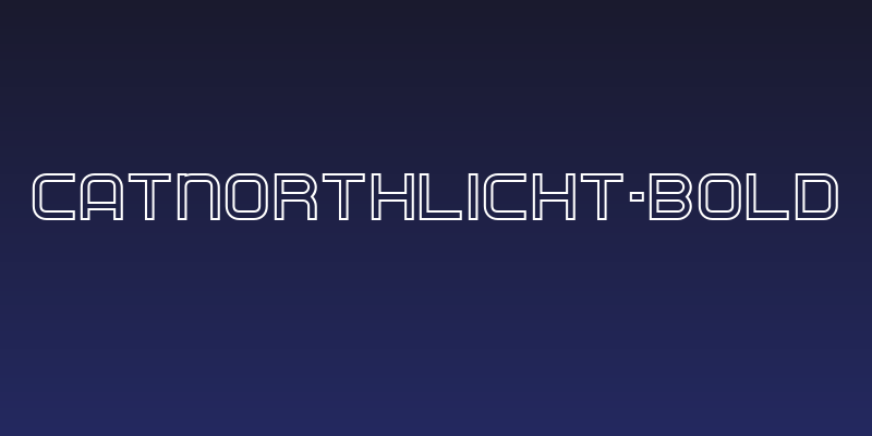 CATNorthLicht-Bold Social Header