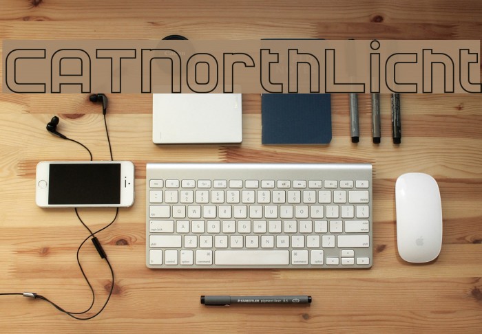 CATNorthLicht Font examples