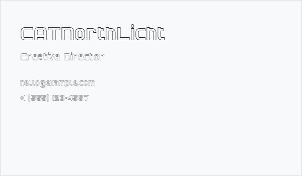 CATNorthLicht Business Card