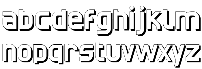 CATNorthShadow Font LOWERCASE