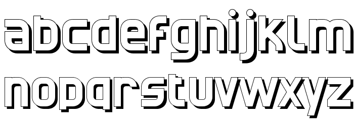 CATNorthShadow Font LOWERCASE