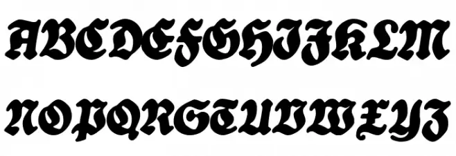 CATProfessorKrauseFraktur-BoldI 字体 大写