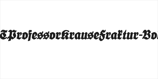 CATProfessorKrauseFraktur-BoldI Logo