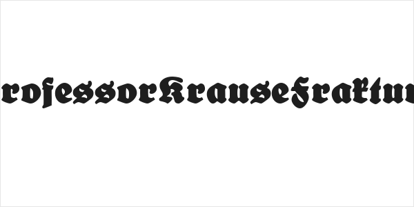 CATProfessorKrauseFraktur-Bold Logo
