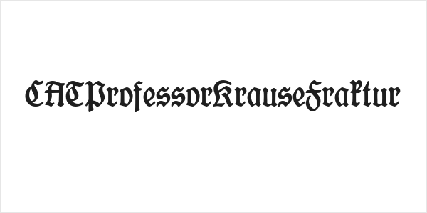 CATProfessorKrauseFraktur Logo