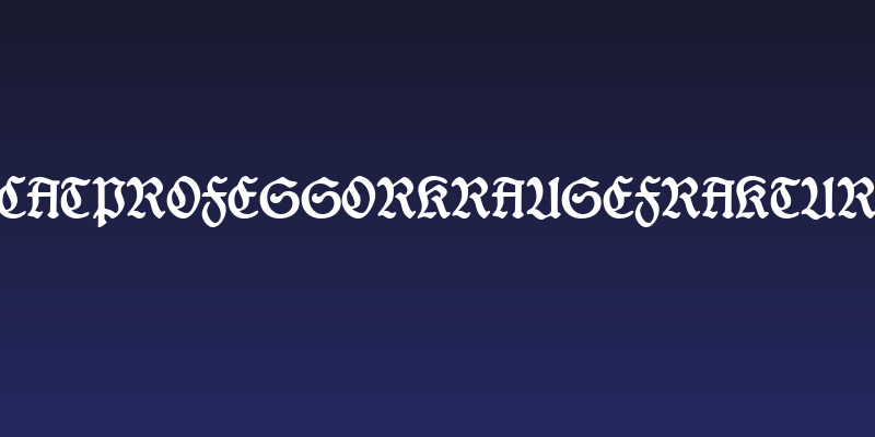 CATProfessorKrauseFraktur Social Header