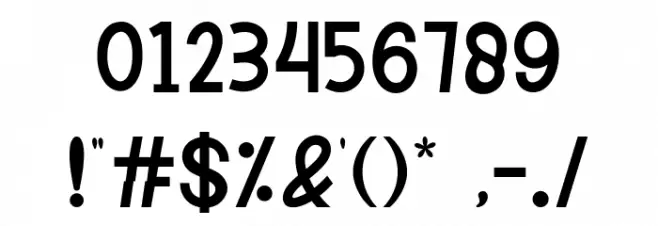 CATTY MAGIC Font OTHER CHARS