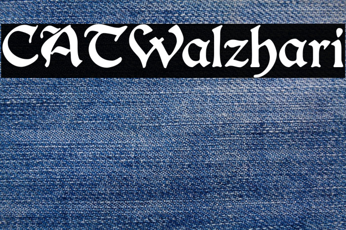 CATWalzhari Font examples