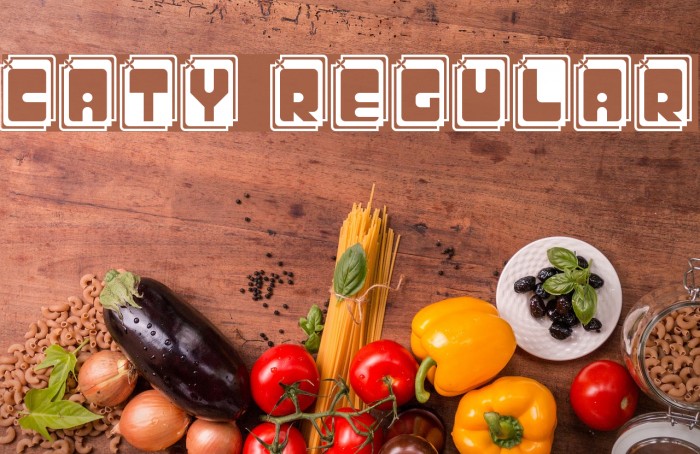 CATY Regular Font examples