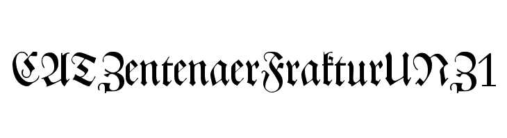 CATZentenaerFrakturUNZ1 Font