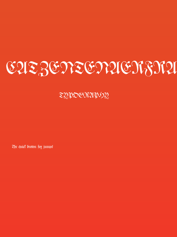 CATZentenaerFrakturUNZ1 Poster