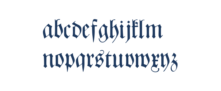 CATZentenaerFrakturUNZ1 Lowercase