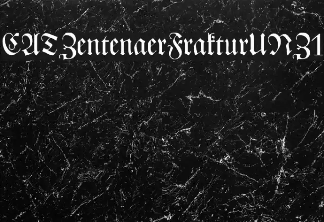 CATZentenaerFrakturUNZ1 Font examples