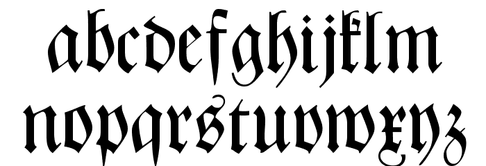 CATZentenaerFrakturUNZ1 Font LOWERCASE