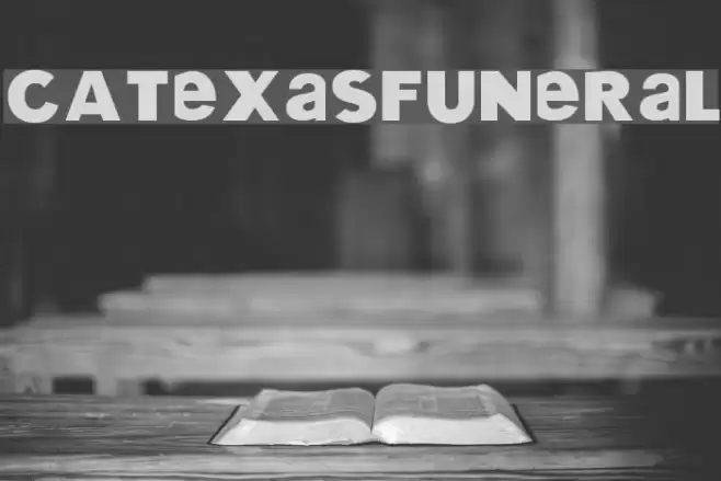 CATexasFuneral Font examples