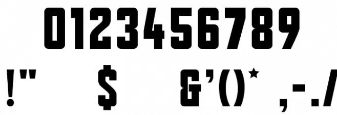 CATraktor Font OTHER CHARS