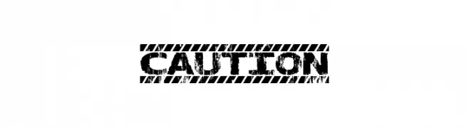 CAUTION  नि: शुल्क फ़ॉन्ट्स डाउनलोड