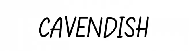 CAVENDISH  フリーフォントのダウンロード