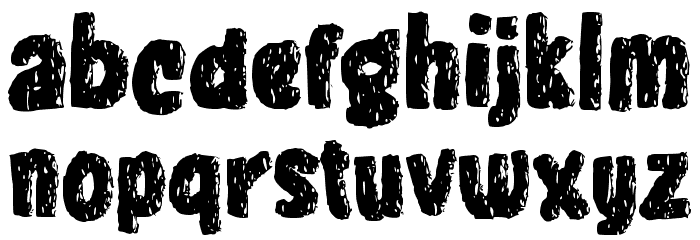 CAVES Font LOWERCASE
