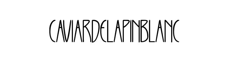 CAVIARDELAPINBLANC Font