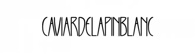 CAVIARDELAPINBLANC  免费字体下载