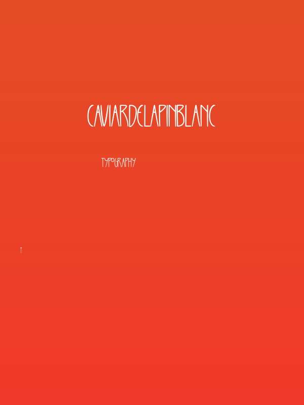 CAVIARDELAPINBLANC Poster