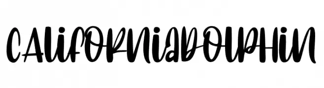 CAlifornia dolphin  font caratteri gratis